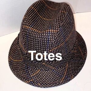 Wool Blend Tweed Fedora Hat
